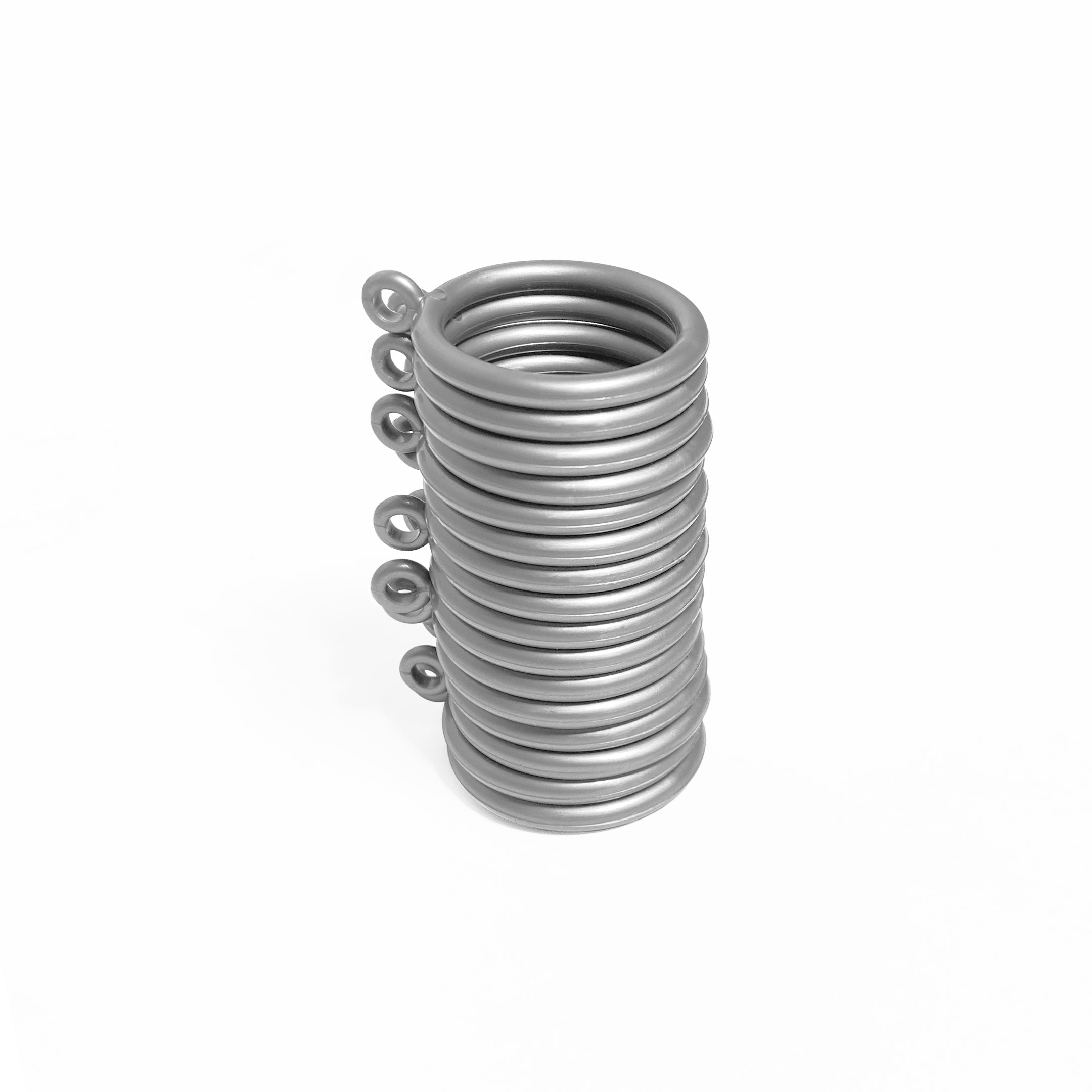 Metallic Rods Bell 19mm Satin Steel Bell Finial Extendable Metal Curtain Pole Rods