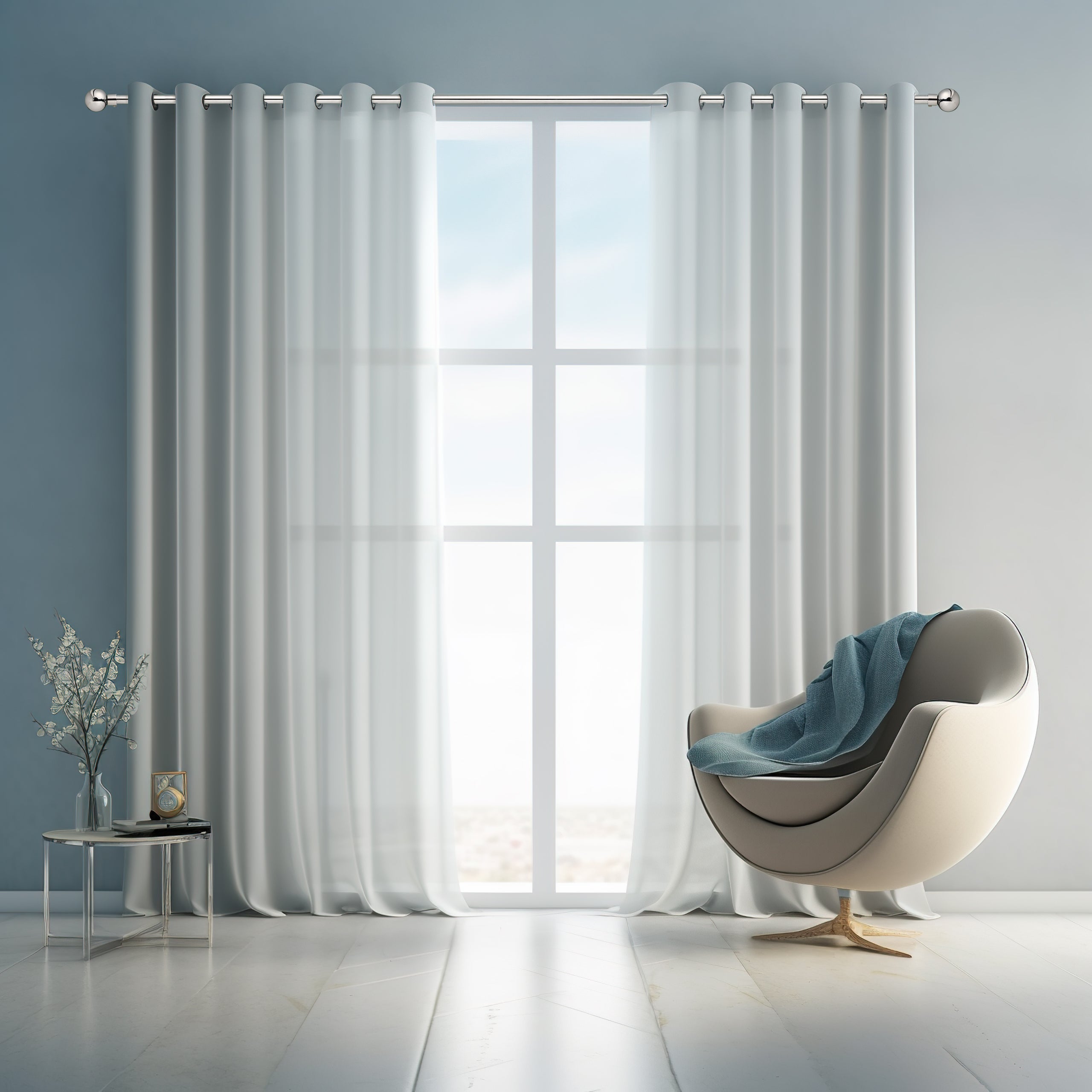 Lister Cartwright 19mm Extendable Metal Curtain Poles Rods