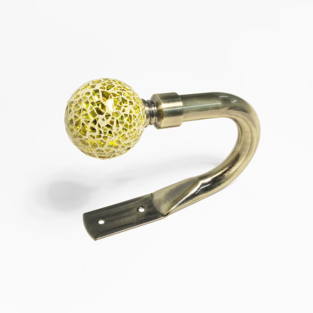 Lister Cartwright Glamour Crackle Metal Curtain Holdbacks Pair 3 Colou